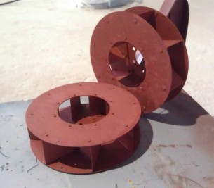 Fan Blade for the Brown Rice Bran